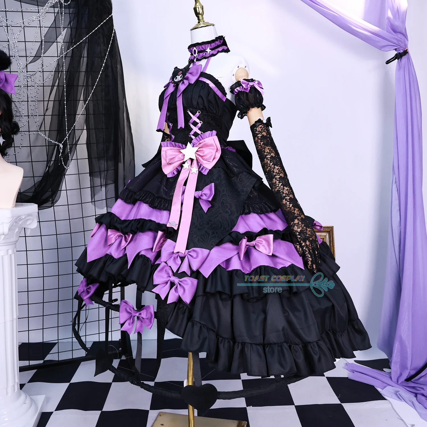 Rainha Mary Sangrenta Cosplay Fantasias, Identidade do Jogo, Vestido Lolita, Uniforme de festa, Fatos de RPG Anime