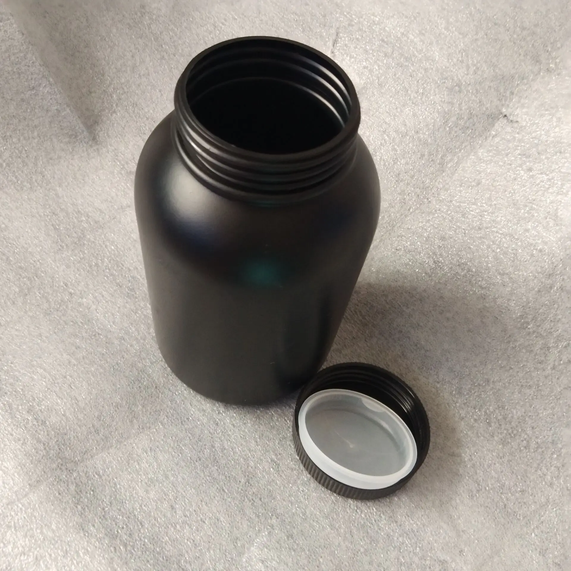 1000ml Black solvent bottle Plastic wide mouthed bottle printer accessories generic