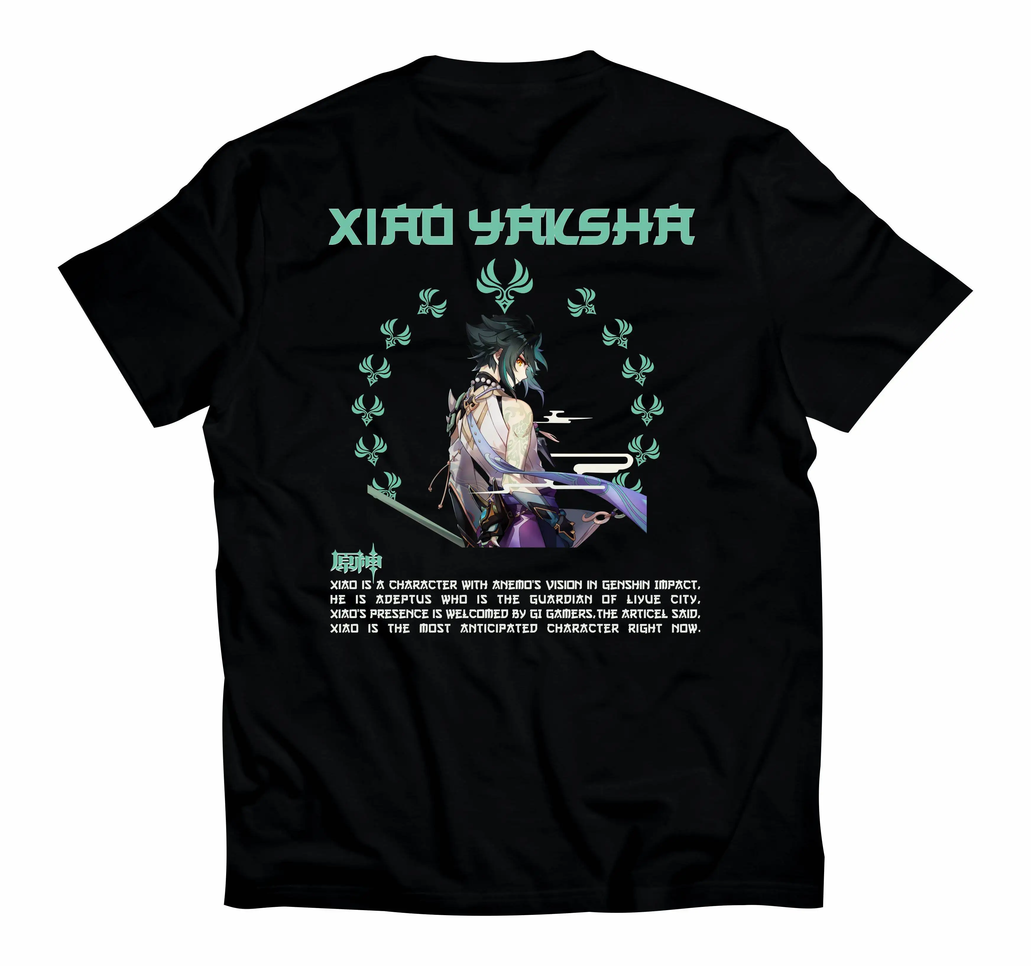 

Baju Аниме игра GENSHIN IMPACT XIAO GI03 # Kaos Anime Premium Holiganz