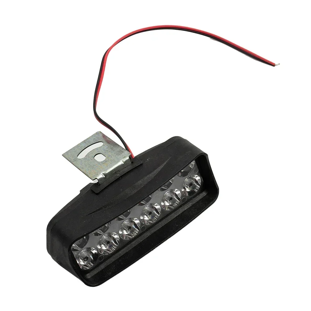 Motorcycle Spotlight 12 Bead Rearview Mirror LED HeadLight Reflector Scooter UTV Lamp 36W Waterproof Work Light Bar