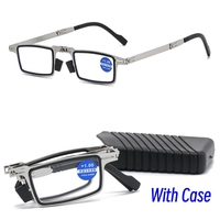 New Trend Foldable Reading Glasses Metal Ultra Light Portable Presbyopia Eyeglasses High Definition Anti-Blue Light Eyewear