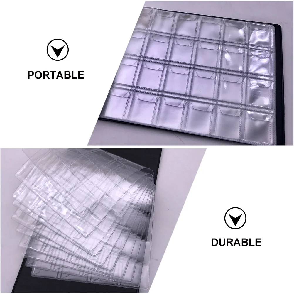 

1pc Pu Pvc Holder 240 Pockets Dustproof Oxidation Resistant Coin Collection Album Portable Coin Organizer For Commemorative