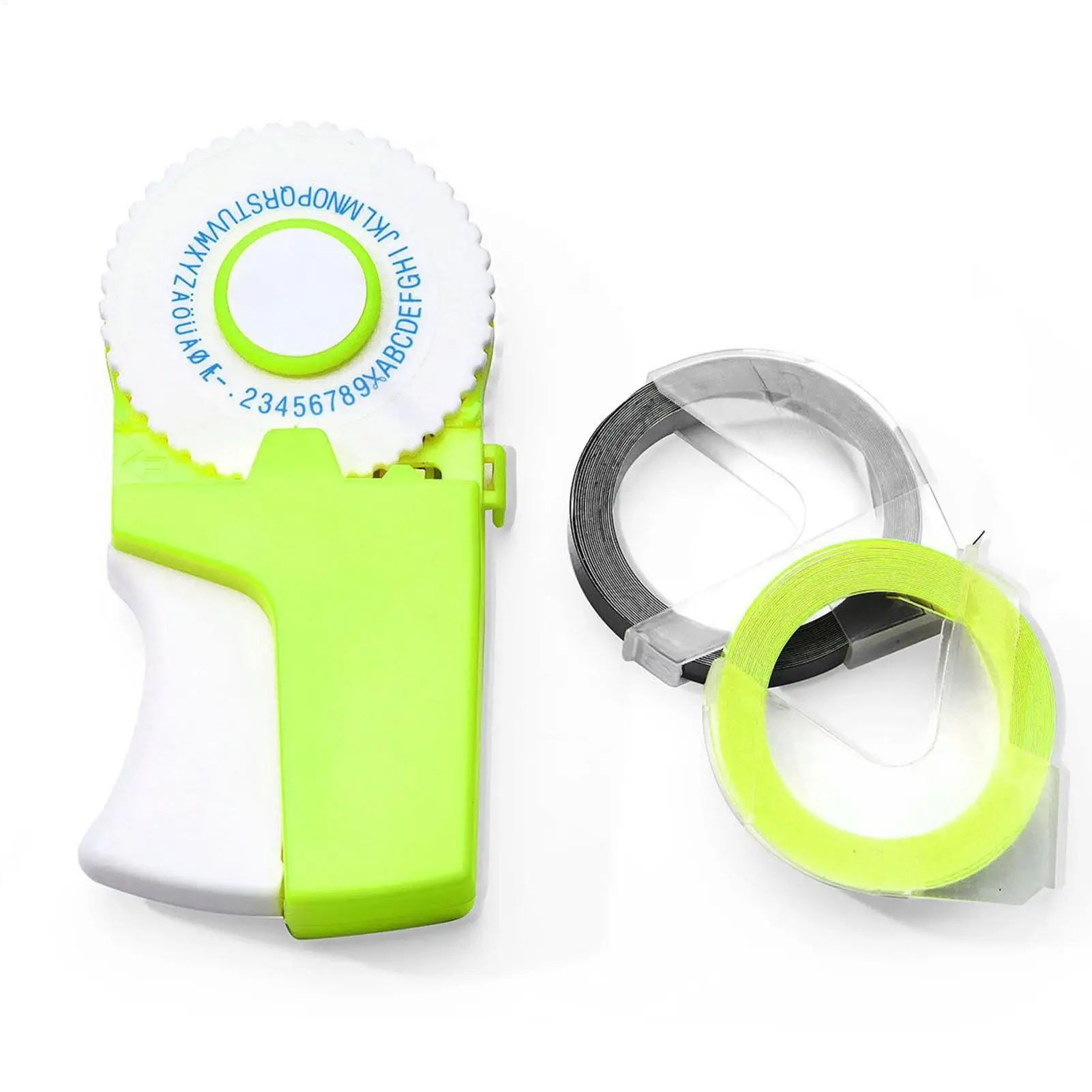 Präge-Etikettendrucker, 3D-Präge-Schreibmaschine, tragbarer Mini-Etikettendrucker für Outdoor-Spielzeug, Scrapbooking, Dokumente, Schreibwaren, Karte