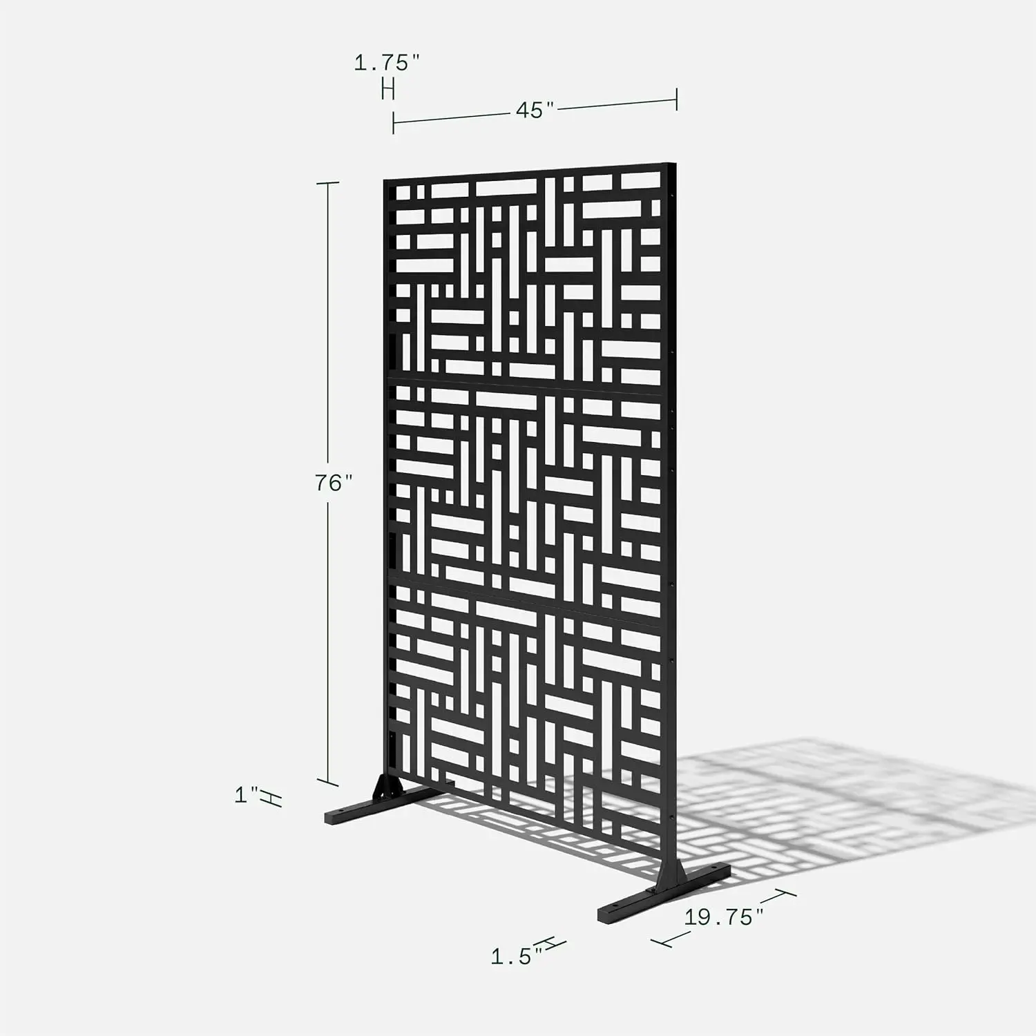 Outdoor Privacy Screen Series - Block Privacy Screen Set w/Stand (65% Privacy) | Made from Durable Materials; Easy Set-Up |