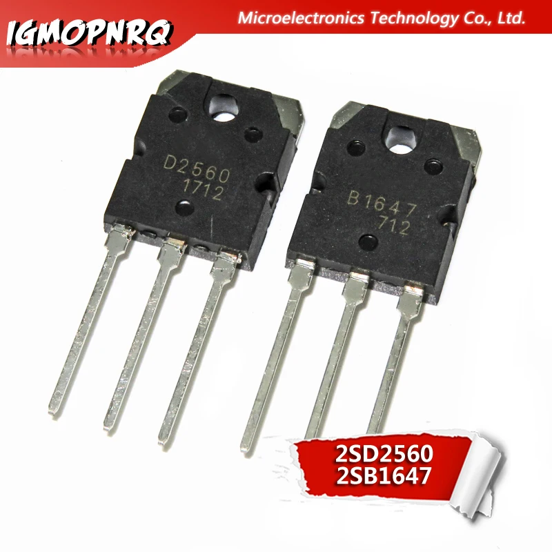 5PCS 2SB1560 2SD2390 2SB1647 2SD2560 TO3P TO-3P B1560 D2390 B1647 D2560 TO247 