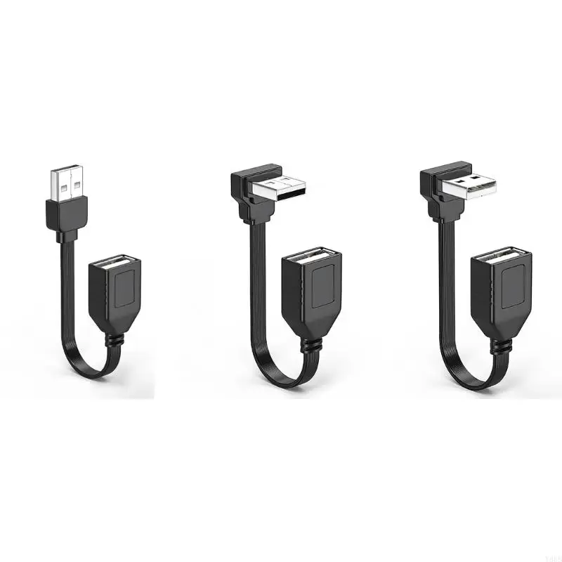 Y88B fleksibel USB 2.0 Pengisian Ekstensi Adaptor Kabel Data untuk Perangkat yang nyaman