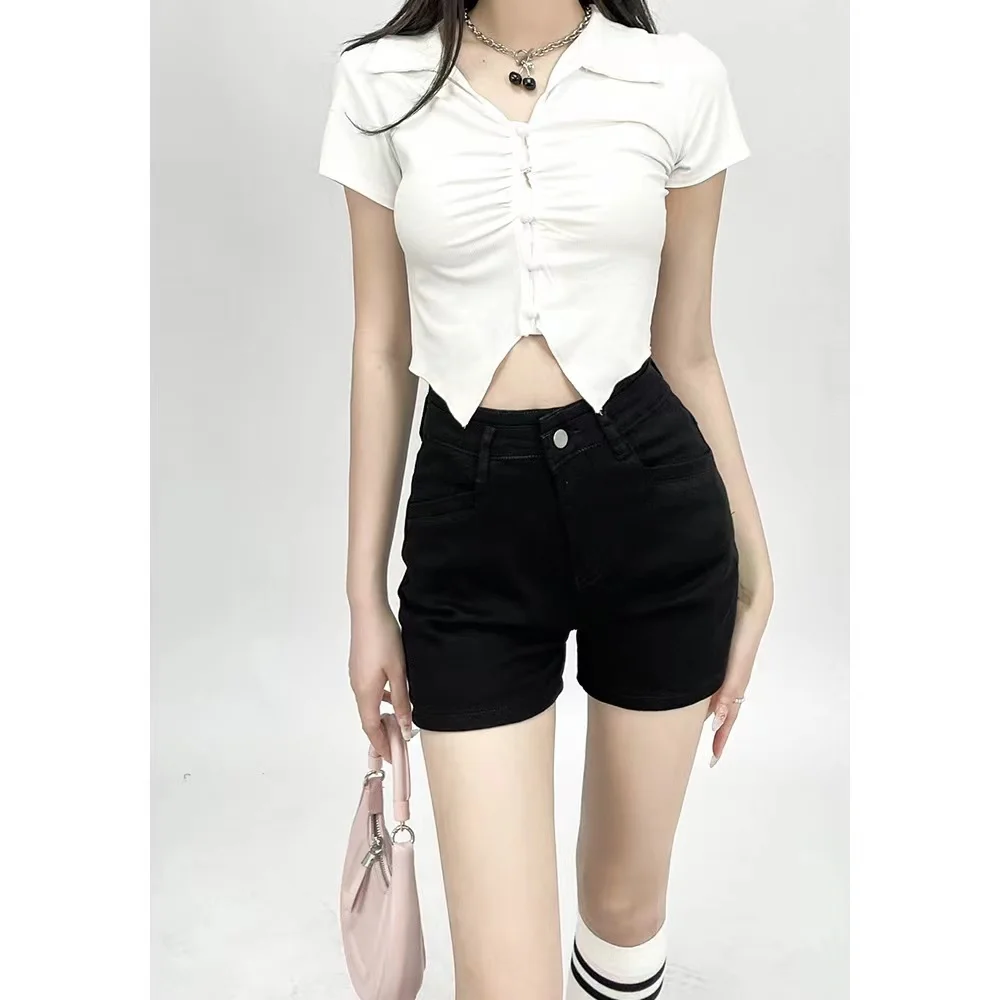 Pantalones cortos para mujer, vacaciones, viajes, playa, estampado floral, lino, cintura alta, ajuste holgado, ligero, tropical, bohemio, palmera, resort