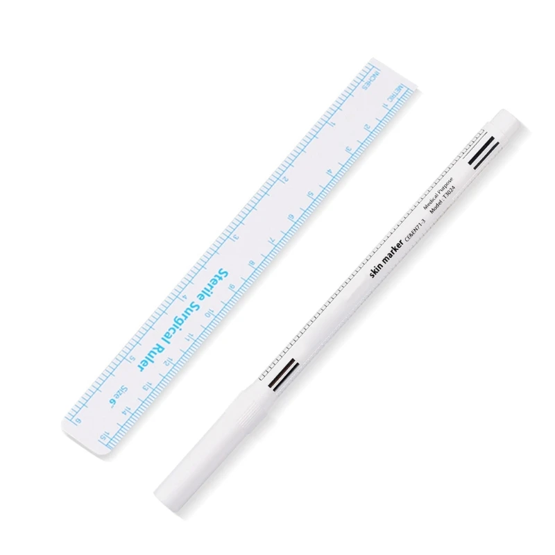 10x White Surgical Skin Marker Waterproof Positioning Pen Eyebrow Skin Marker 25UB