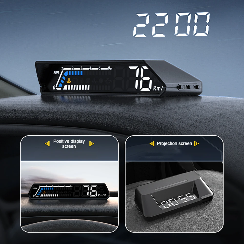 Auto Tacho Digital anzeige Auto Geschwindigkeit Spannung Ölverbrauch Wasser Temperatur messer Auto Headup Display multifunktion ales Auto