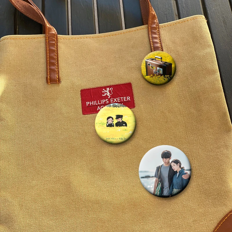 Hot Korean Drama When Life Gives You Tangerines Enamel Pin Creative Brooch for Bag Clothing Decor Metal Badge Fans Collect Gifts