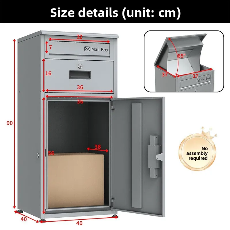 Outdoor Anti-theft Key Lock Express Collection Cabinet & Storage Mailbox For Cross-border Foreign Trade