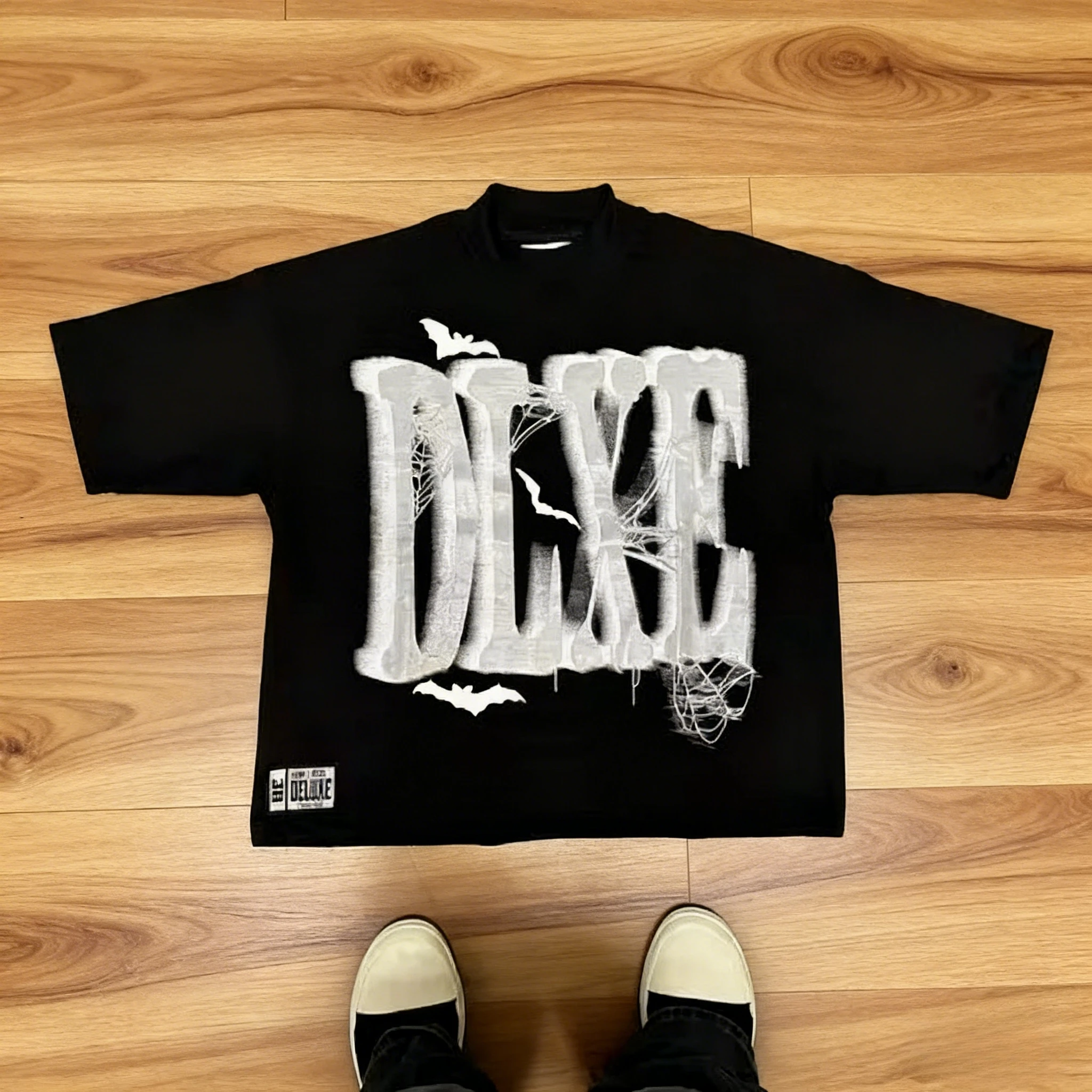 تي شيرت صيفي للرجال والنساء موديل 2026 مطبوع عليه حروف كرتونية تي شيرت Harajuku موضة برتقالية بأكمام قصيرة ملابس فضفاضة للزوجين Y2K #1