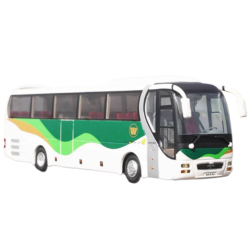 

High Quality Classic 1:42 MAN R41 Rhein Star Diecast Coach Bus Model German MAN Alloy Bus Collectible Model for Gift, Display,