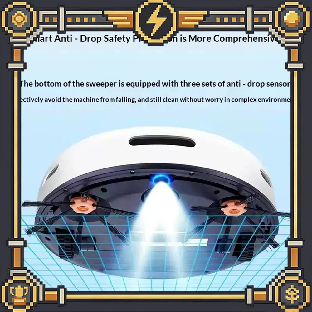 KANKA KC-VS37 Robot Vacuum Cleaner Sweeping Suction Dragging Intelligent obstacle recognition Sweeping Robot Vacuum Hair suction