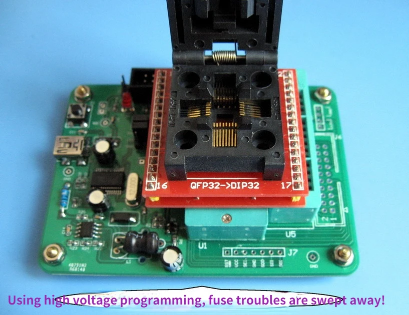 Programmatore ad alta tensione AVR supporto dedicato serie Mega8 mega168 328 programmazione parallela AVR