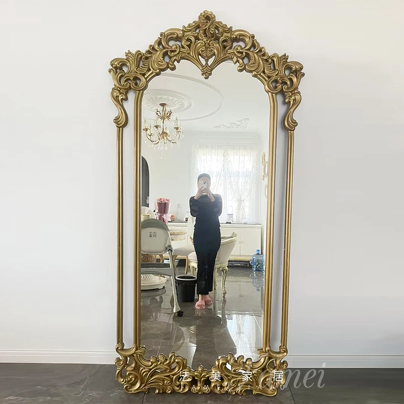 modern Luxury Espejo Home Decorations Large Nordic Quality Mirror Designer Girls Gold House Bedroom Wall Mirrors Full Body Floor