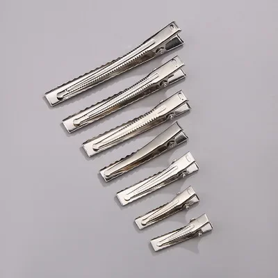 20pcs/lot Metal Crocodile Clips Cable Lead Testing Metal Alligator Clips Clamps Hair Clips Hairpins 30mm-65mm