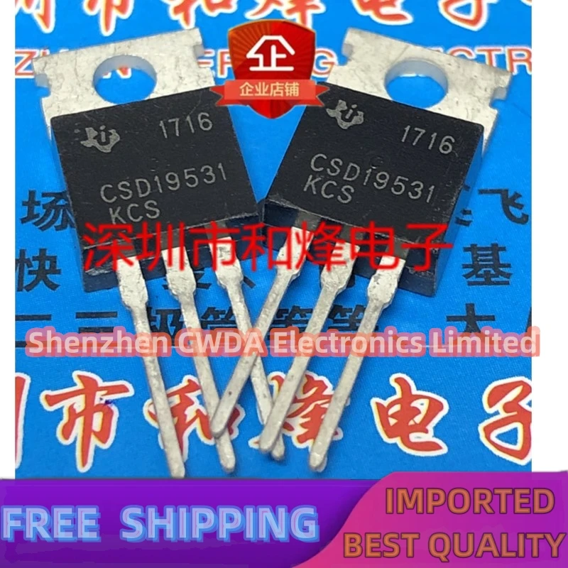 

10 шт-20 шт CSD19531KCS TO-220 100 В 100 А в наличии