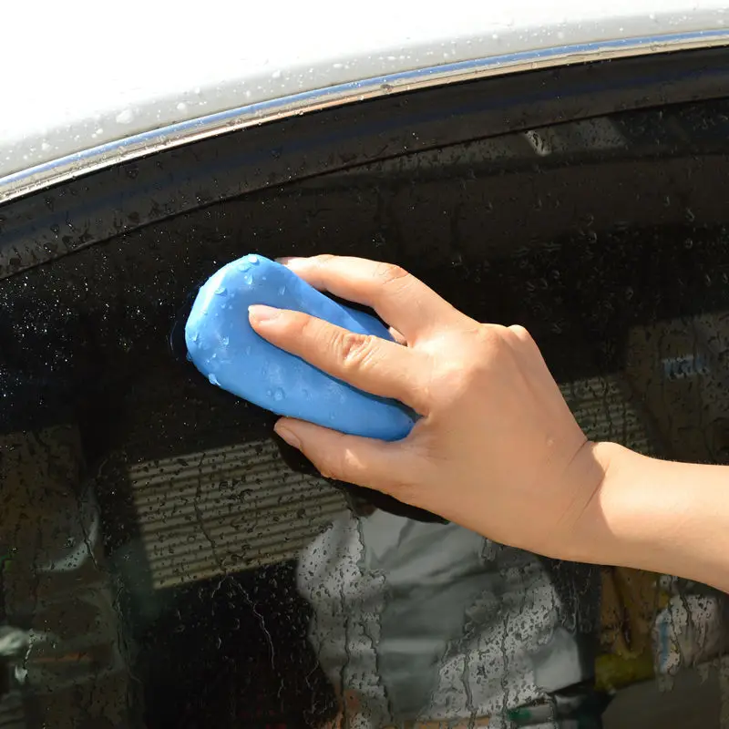 Car Wash Mud, White Car, Volcanic Mud, Car Cleaning Sponge Car, Using Strong Force To Remove Mud, Car Beauty Products