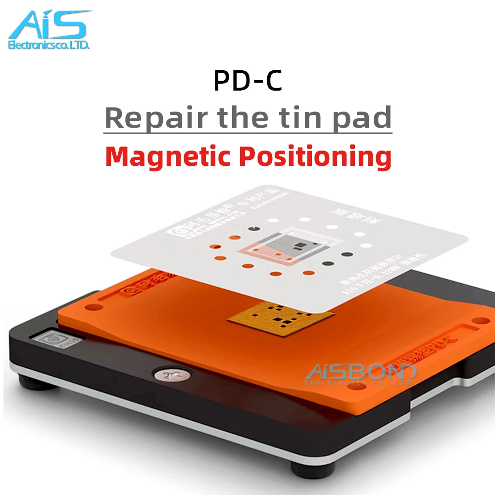 AMAOE PD-C Universal Planting Tin Pad Set For Mobile Phone Maintenance High Temperature Resistance Insulation Silicone Mat