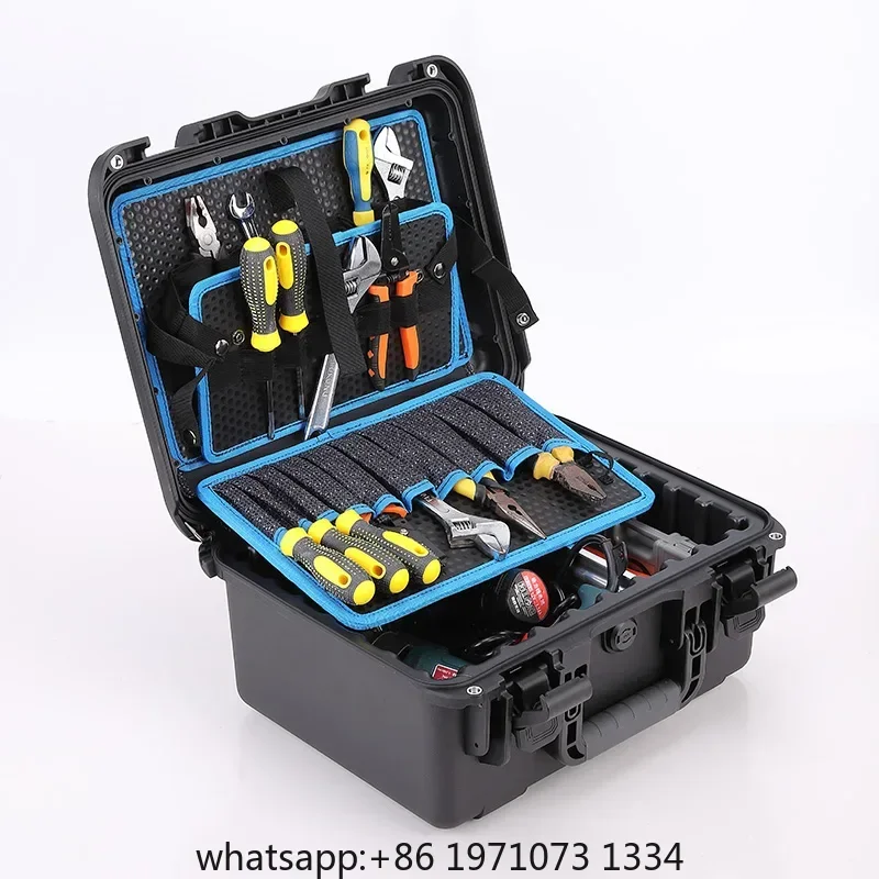 Multifunctional Industrial Toolbox Hardware Maintenance Combination Electrician Woodworker Portable Storage Tool Box Empty