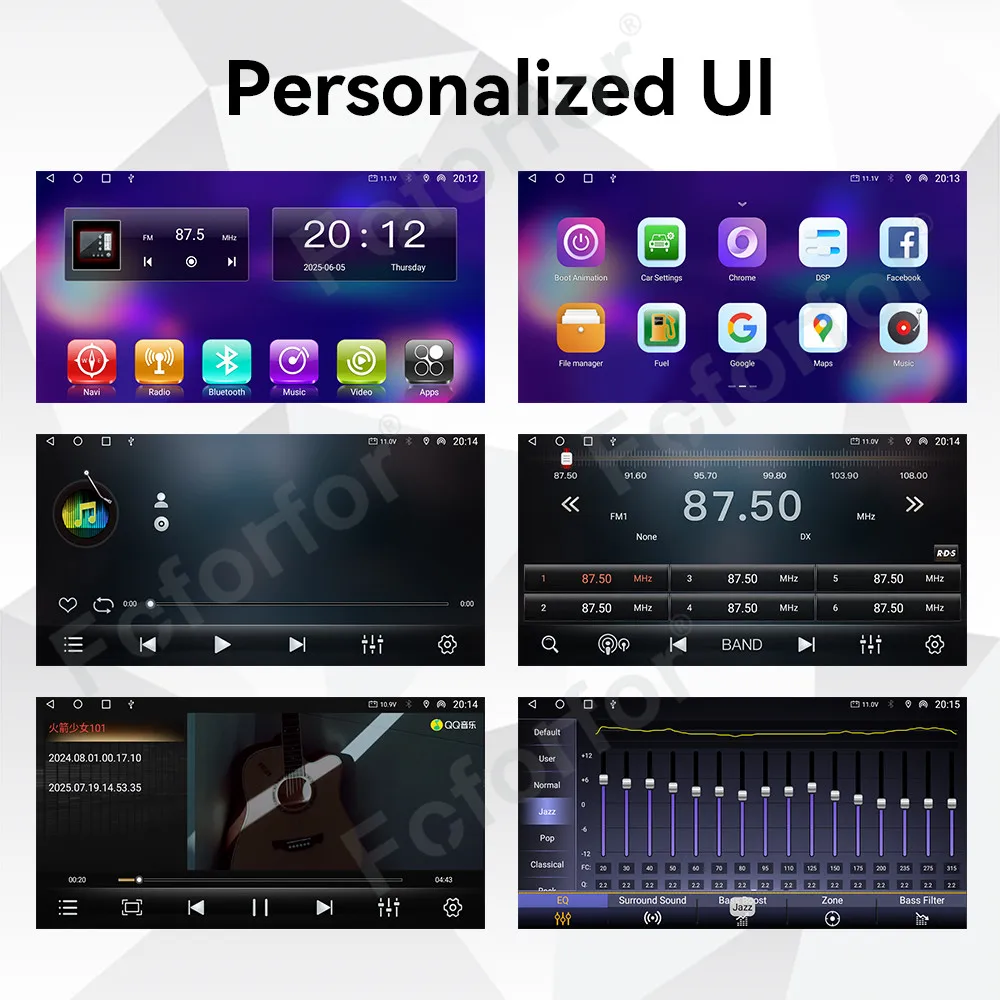 9 Inch HD Screen Car Radio CarPlay Android 14 For Toyota Land Cruiser 2010-2021 Multimedia Player GPS Navigation Head Unit