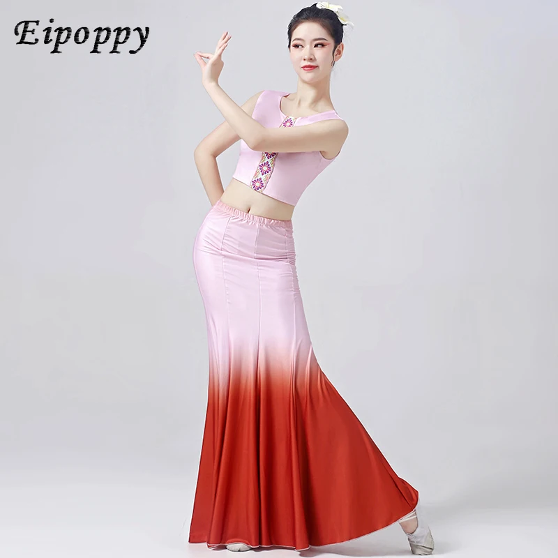 Dai Nationality Dance Costume Performance Costume Female Art Examination Peacock Dance Training Dress Training Examination