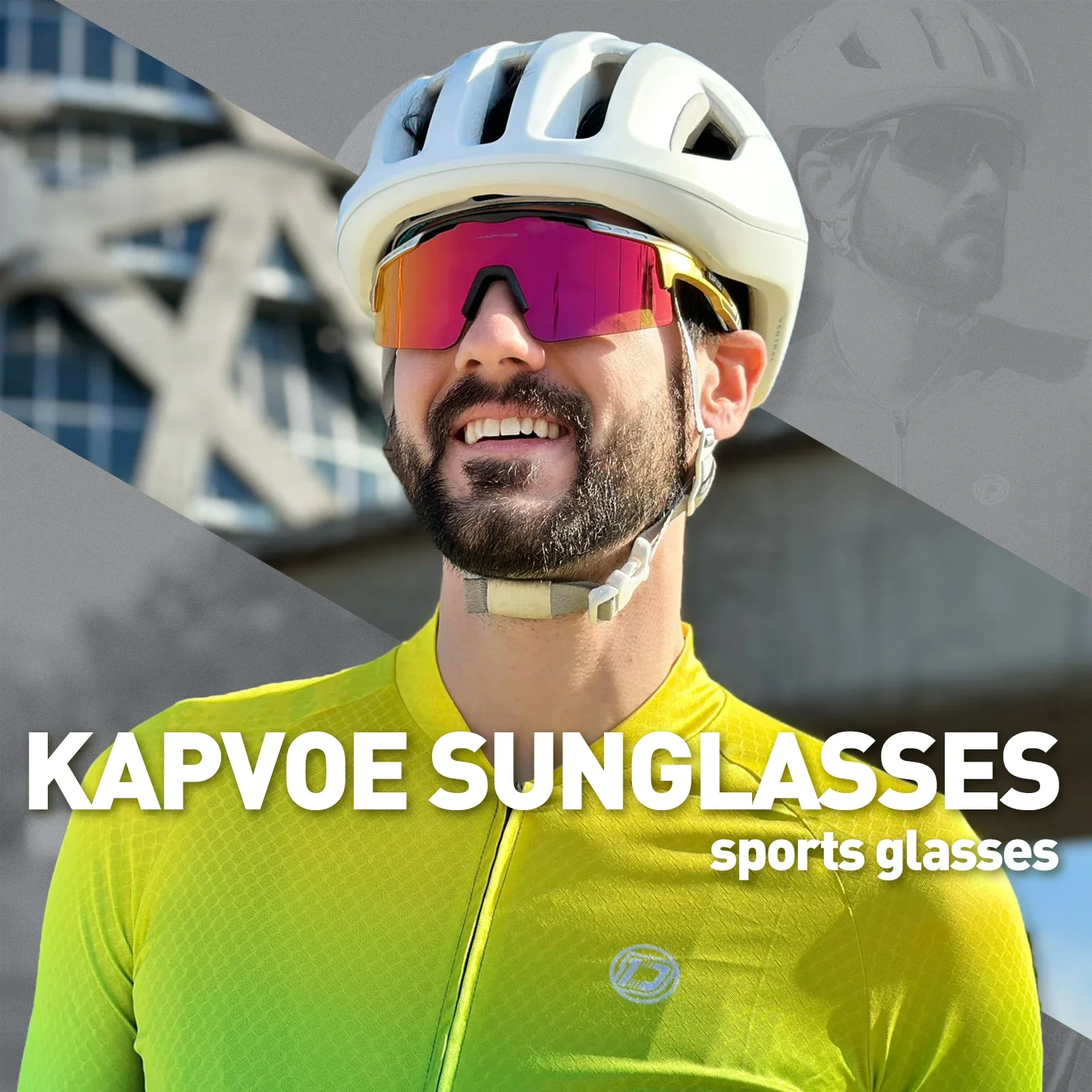 Kapvoe Photochromic Cycling Glasses MTB Riding Skating Sunglasses UV400 Polarized Fishing Goggles Man Woman Bike Bicycle Eyewear