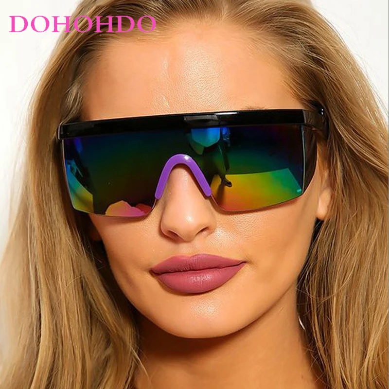 

DOHOHDO New Retro Cycling Sunglasses Outdoor Sports Cycling Glasses Windshield Goggles Unisex Goggles Rimless Sport UV400 Riding