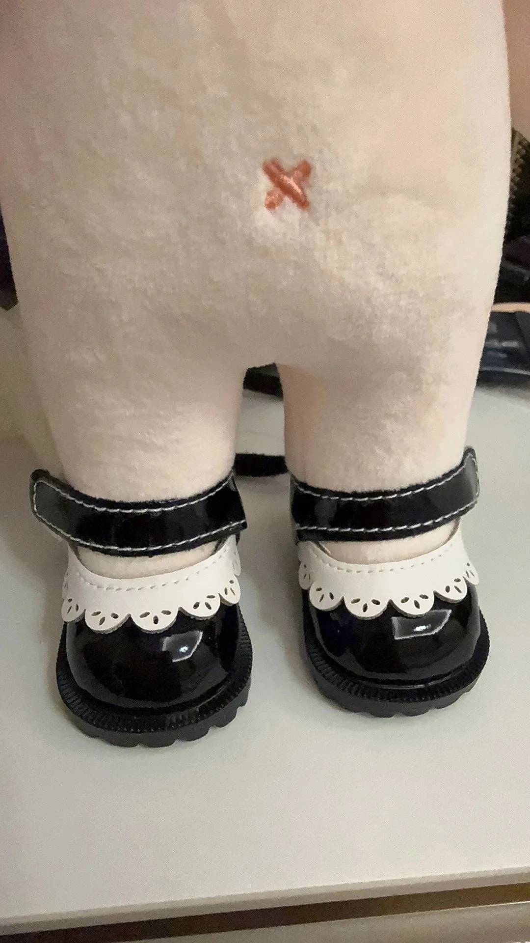 Scarpe da bambola in cotone da 5 cm adatte per bambole da 20 cm da 14 pollici Mini scarpe da bambola stringate in pelle Pu per accessori per bambole fatte a mano russe fai-da-te