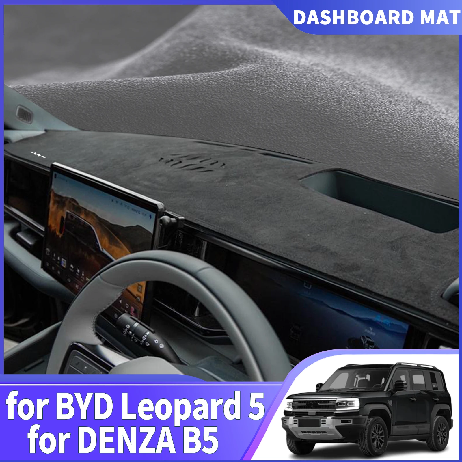 

fit for BYD Formula Leopard 5 2025 2026 Accessories DENZA B5 Car Dashmat Dashboard Cover Pad DashMat Sunshade Protective Carpet
