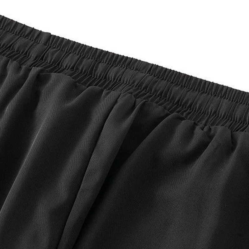 Pantaloni da uomo in seta di ghiaccio di nuova moda pantaloni estivi sottili Casual elastici in vita pantaloni sportivi dritti ad asciugatura rapida pantaloni Streetwear