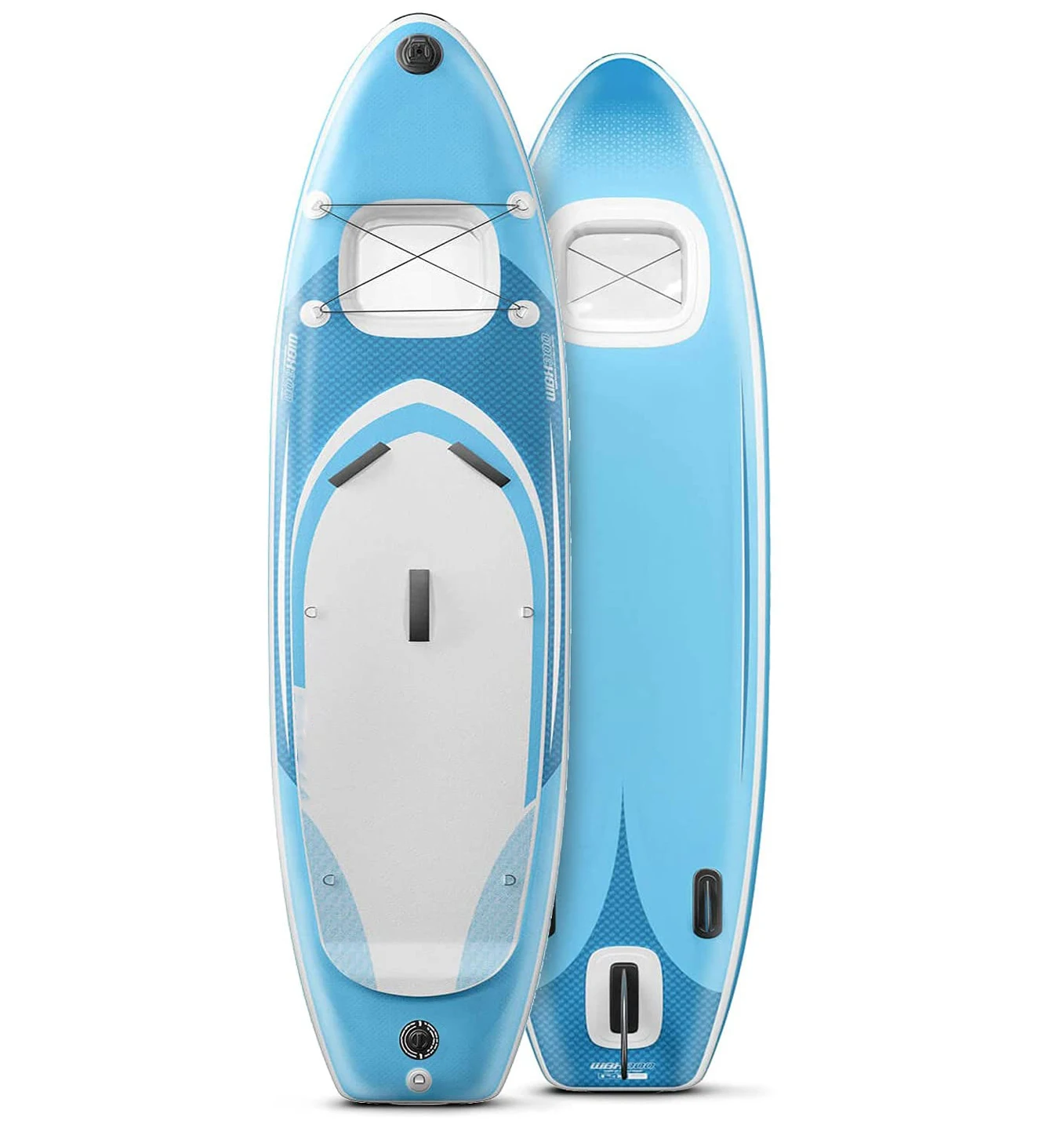 

Premium Inflatable Board PVC Material 287lbs Capacity Single Fin System Stand Paddle Board Transparent Window Accessories