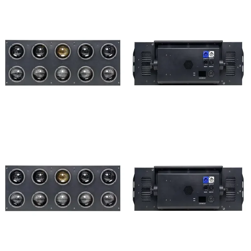 for DJ 10pcs 80W LED Pixel Strobe Light Warm White Matrix Stage Lighting Equipment Disco Party Background Effect Lamp