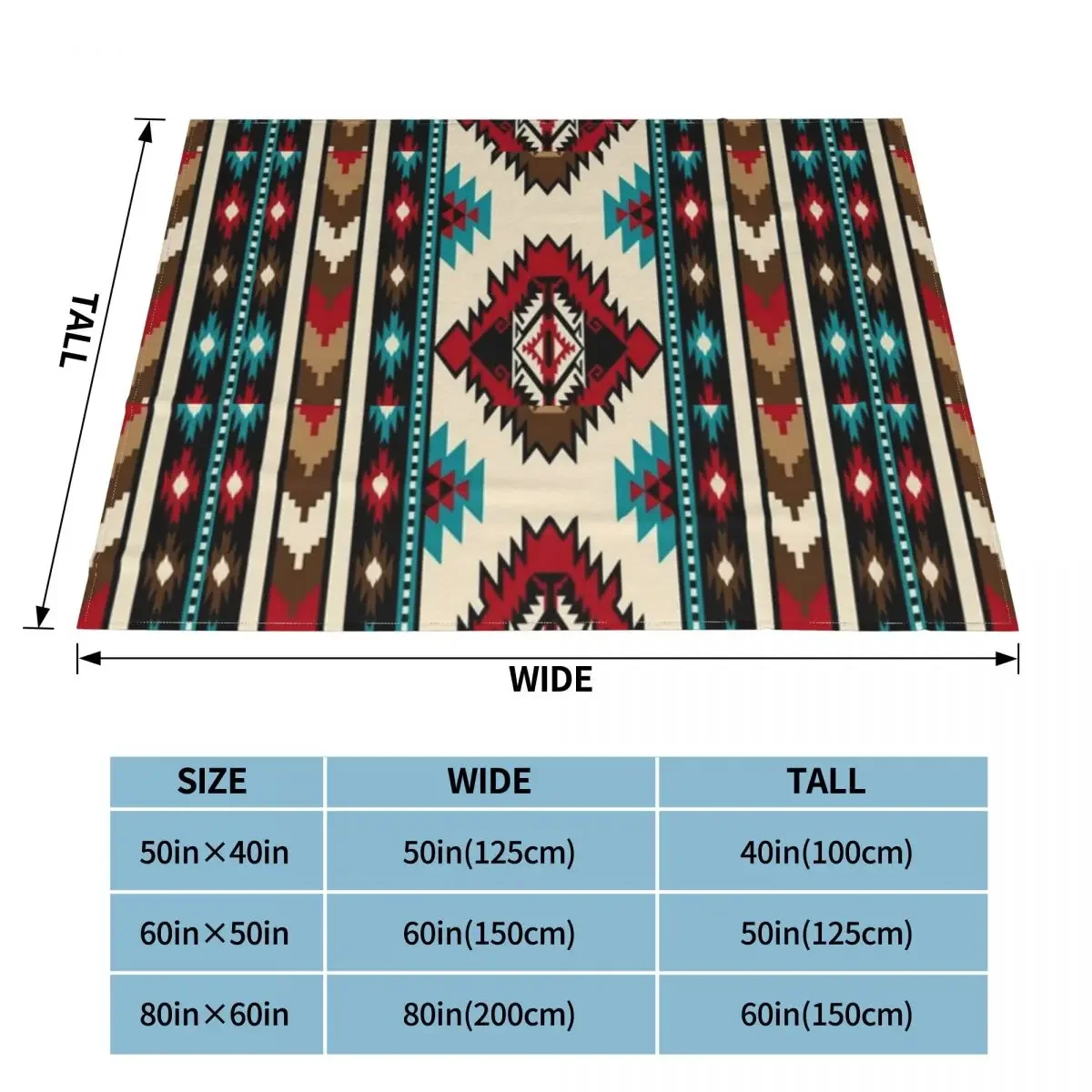 Vintage Native American Blanket Sofa Cover Flannel Spring Autumn Bohemian Geometric Warm Throw Blanket for Sofa Travel Bedspread