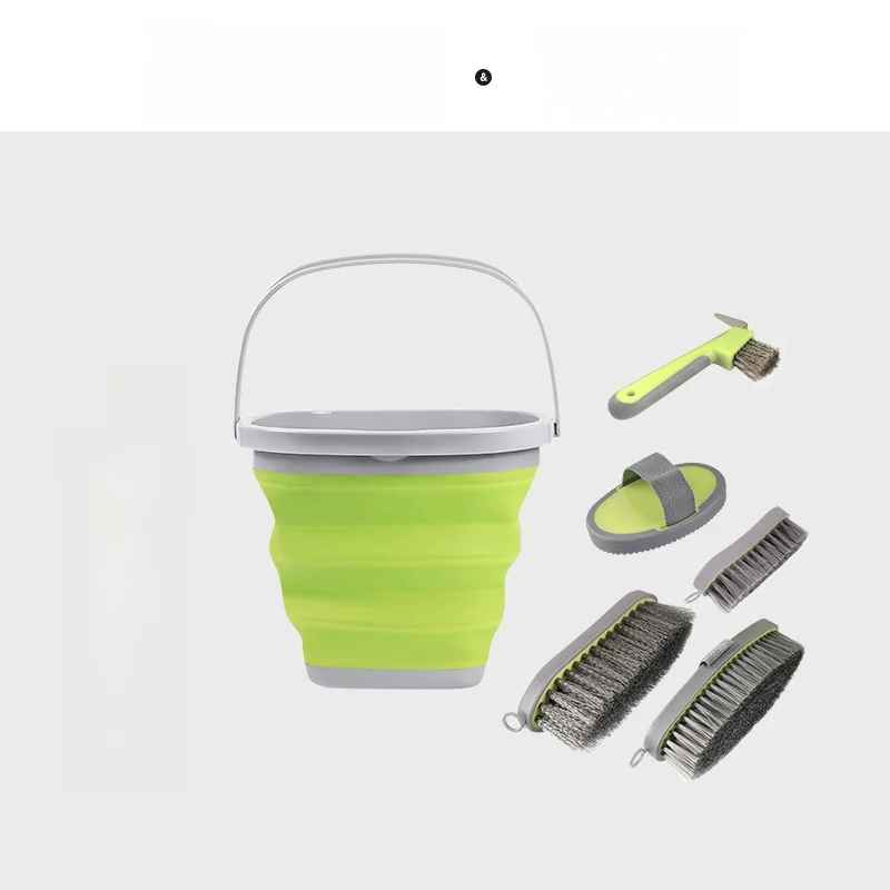 kit-de-nettoyage-stable-cavassion-6-pieces-fournitures-de-nettoyage-seau-a-eau-pliable-equipement-d'ecurie-fournitures-equestres