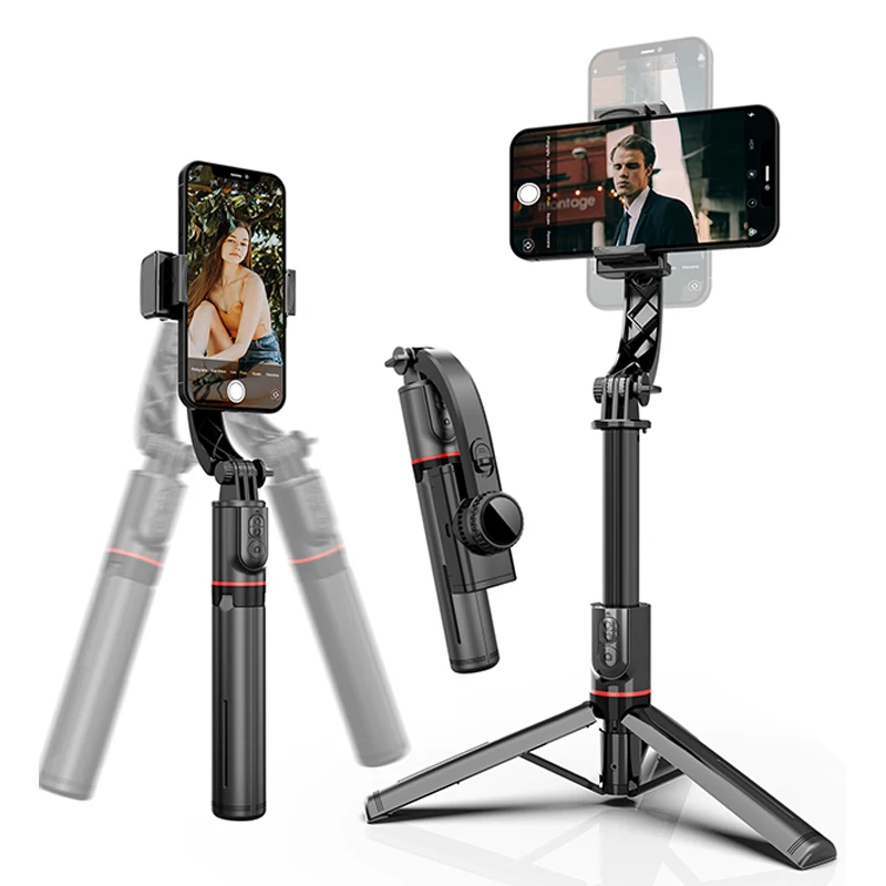 

Flexible Single Axis Stabilizer Wireless Remote Control Rotation Smartphone Selfie Stick With Tripod Mobile Phone Gimbal L19