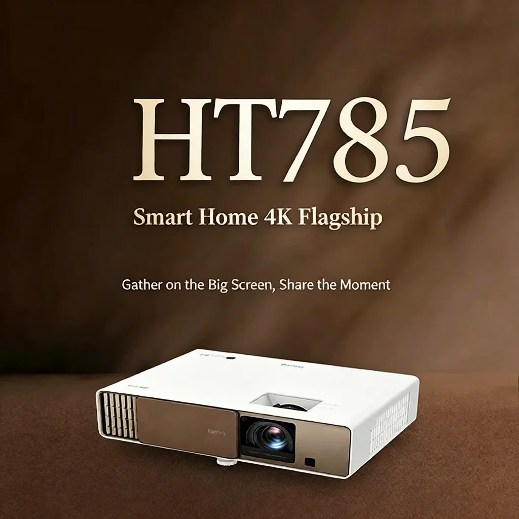 BenQ HT785 4K UHD DLP Projector 3500 ISO Lumens Cinematic Color HDR10 HLG Home Theater Beamer with Android 9.0 System