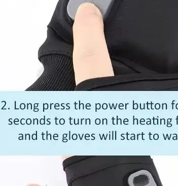 ถุงมืออุ่นอัจฉริยะสำหรับฤดูหนาว ชาร์จด้วย USB ใช้ได้ทั้งชายและหญิง ถุงมืออุ่นร้อนอัตโนมัติแบบไม่มีนิ้ว สำหรับขี่จักรยาน