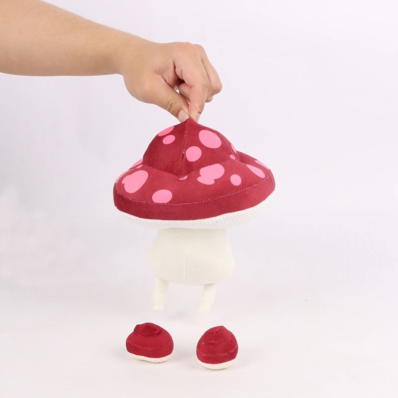Delicioso no masmorra de pelúcia andando cogumelo brinquedo de pelúcia macio animal de pelúcia travesseiro para casa decoração do quarto das crianças