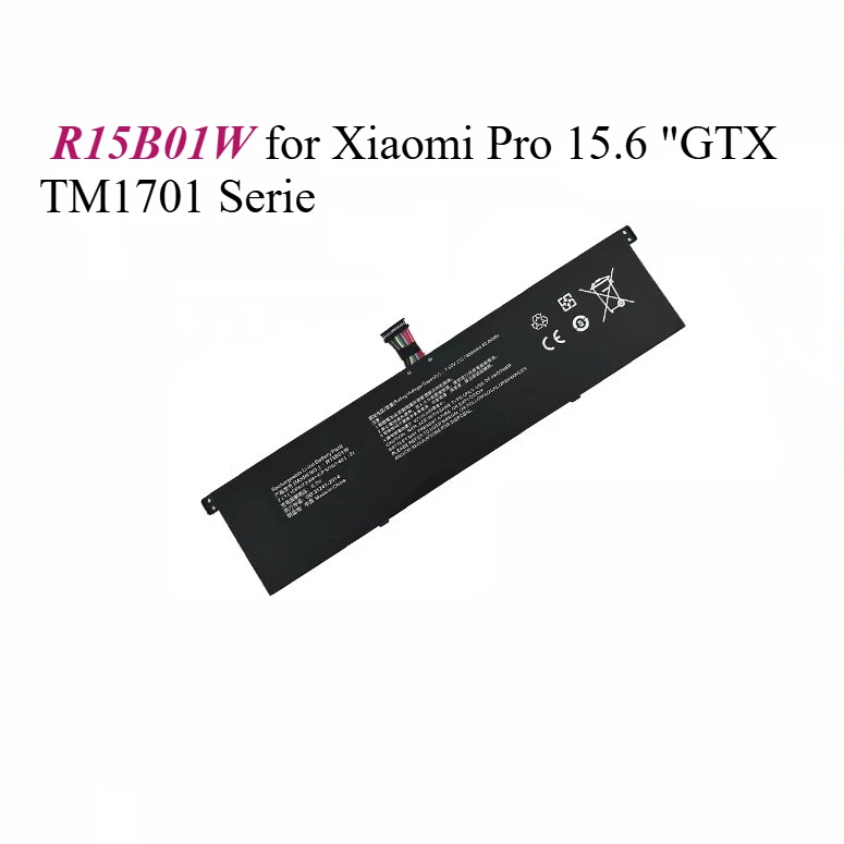 

Persistent standby Replacement laptop battery R15B01W for Xiaomi Pro 15.6 "GTX TM1701 Serie High-Quality battery