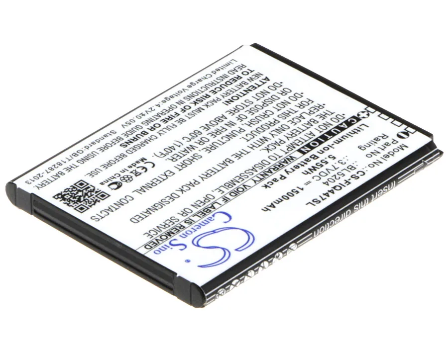 بطارية CS 1500mAh / 5.55Wh لبطارية Fly ERA Life 1 ، IQ447 BL5204