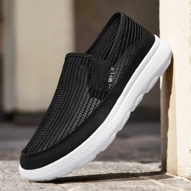 

2026 New Trendy Fashion Casual Sports Mesh Breathable One Step Slip Lazy Casual Low Cut Comfortable Casual Board Shoes