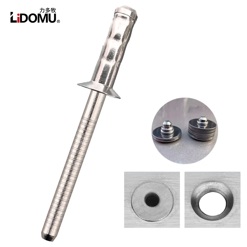 30/50pcs  Countersunk Head Rivet, 304 Stainless Steel Multi Riveting Range Blind Rivets