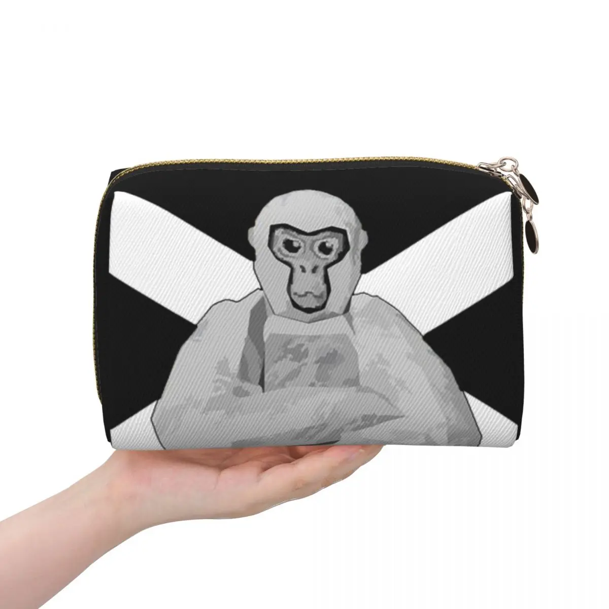 

Gorilla Tag Women Cosmetic Bag Travel Makeup Organizer Pouch Toiletry Storage Dopp Kit Case