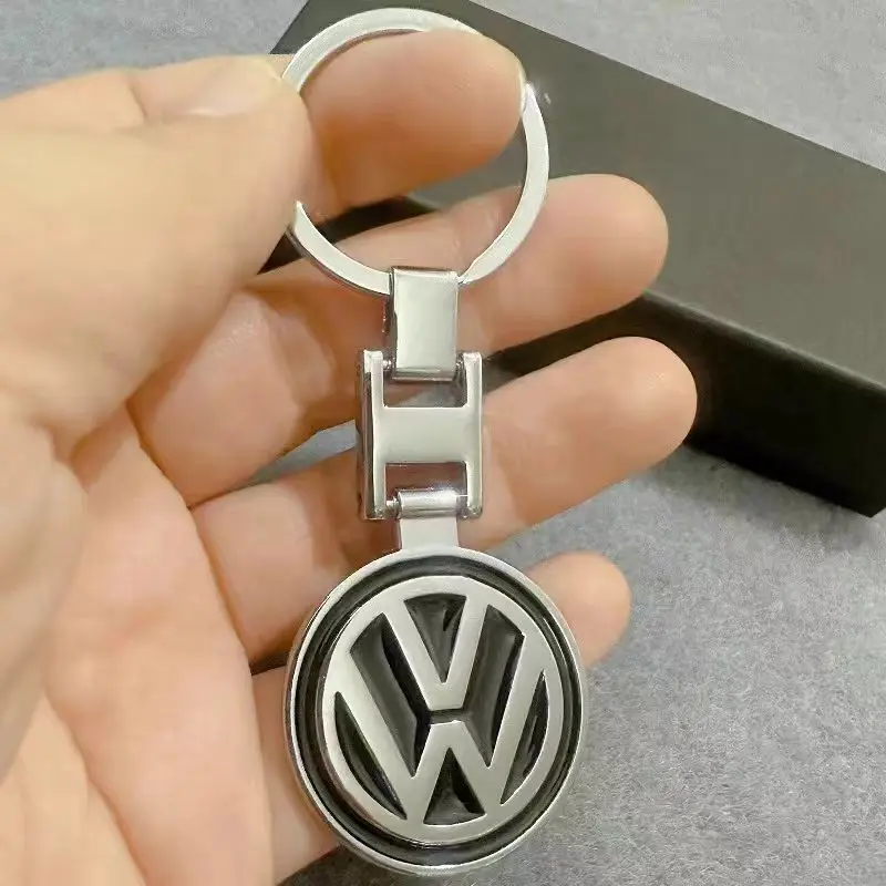 1Pcs Car Emblem Keychain styling Key Ring Accessories For VW GTI Polo Golf Passat Scirocco Tiguan Jetta T-ROC Touareg Touran CC