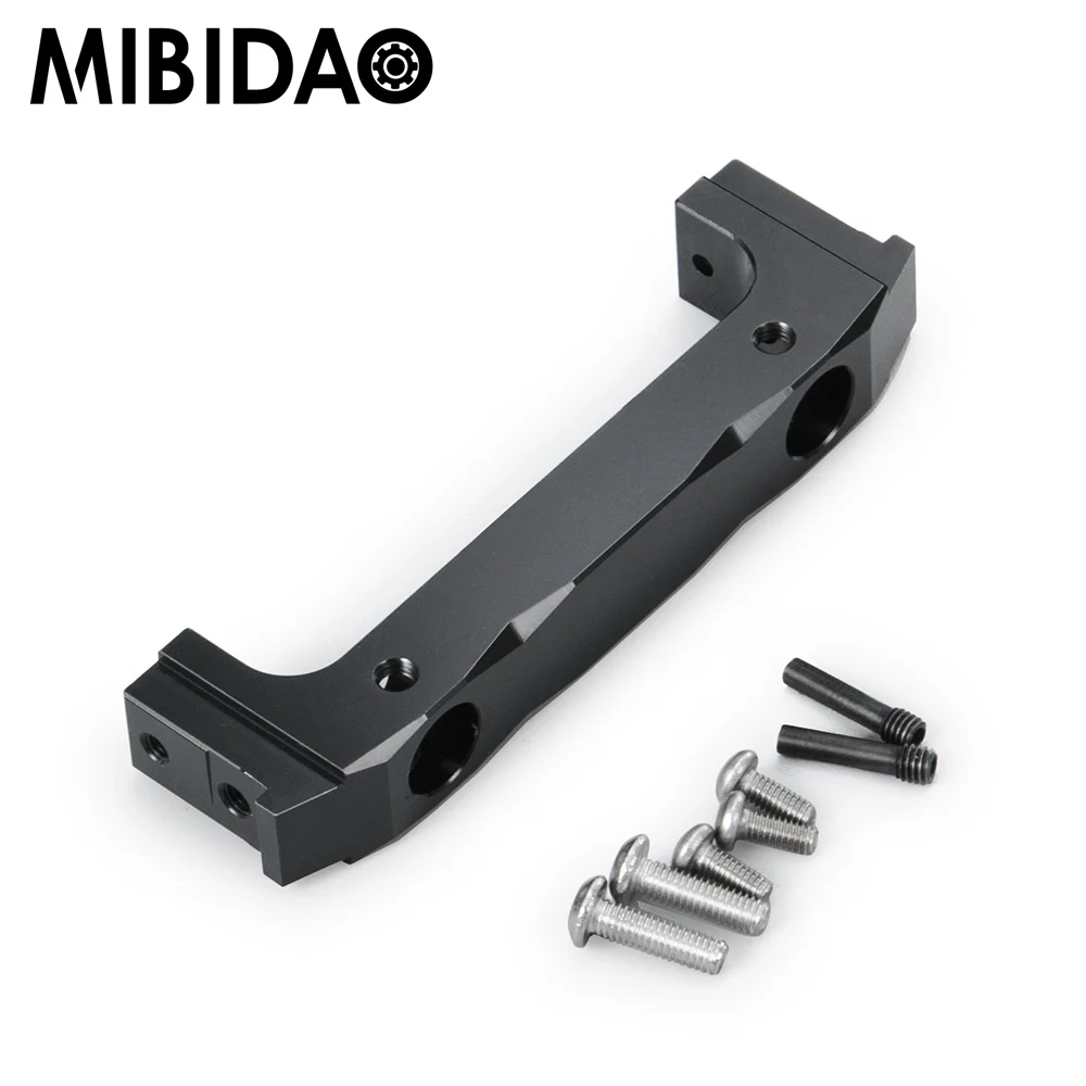 MIBIDAO Aluminum Alloy Rear Bumper Mount for Axial SCX10 90047 Wrangler 1/10 RC Crawler Car Model Upgrade Parts