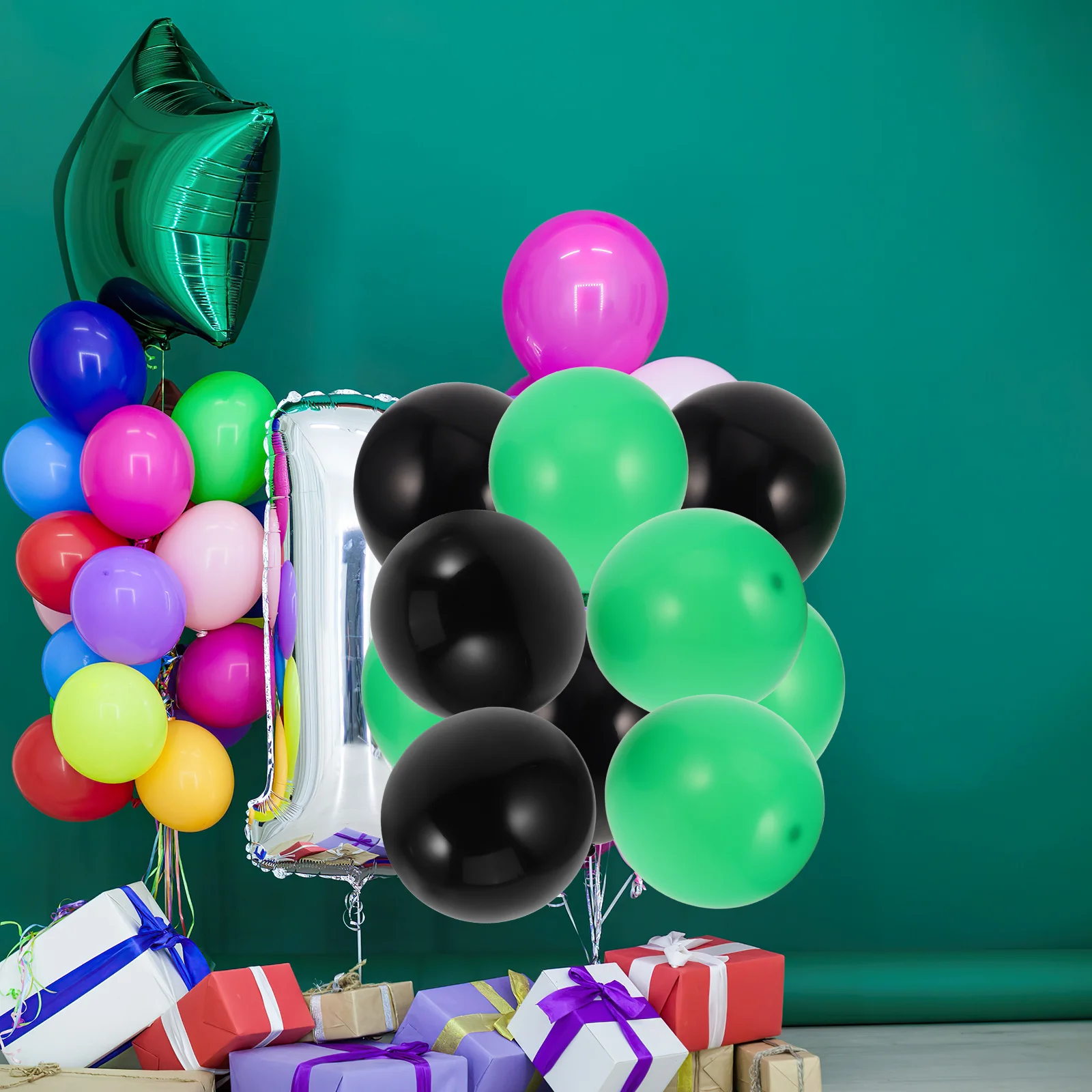 

30Pcs Black Green Latex Balloons 10inch Birthday Wedding Anniversary Party Decorations Supplies Black and Green Balloons