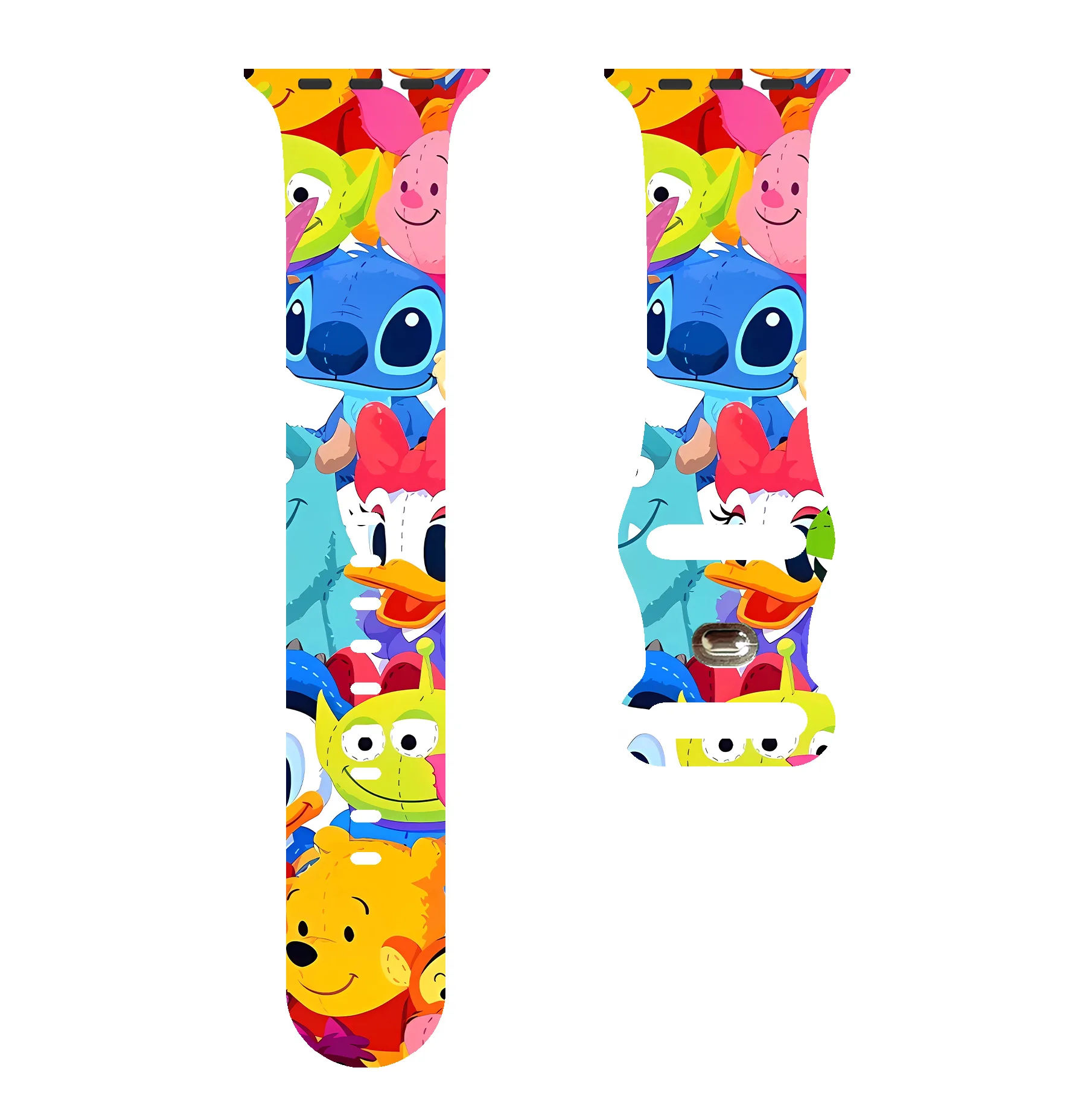 

Colorful Disney 14 Strap for Apple Watch 46mm 44mm 42mm 41mm Silicone Band Replaceable Watchband for iWatch 11 10 9 8 SE