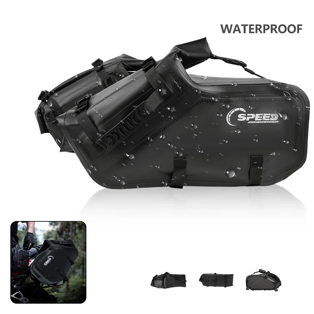 

Водонепроницаемые мотоциклетные седельные сумки, седельные кофры, боковые сумки для мотоцикла, универсальный багаж для Harley BMW Yamaha Kawasaki